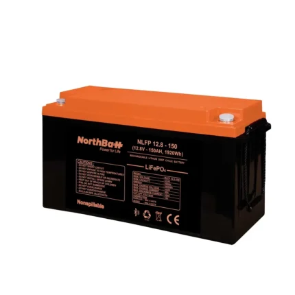 NORTHBATT NLFP 12.8-150 LiFePO4 | 12.8V 150Ah (1.92kWh) | BMS with Bluetooth
