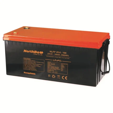NORTHBATT NLFP 25.6-100 LiFePO4 | 25.6V 100Ah (2.56kWh) | BMS with Bluetooth