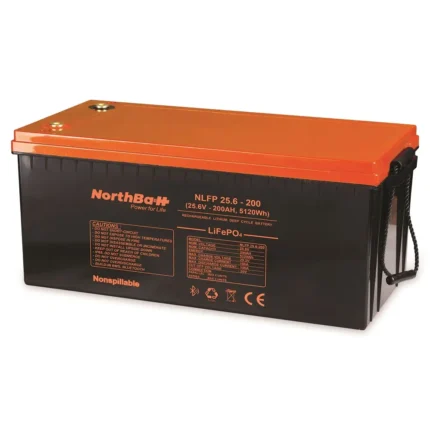 NORTHBATT NLFP 25.6-200 LiFePO4 | 25.6V 200Ah (5.12kWh) | BMS with Bluetooth