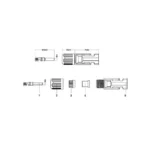 MC4 Connector Αρσενικό Solar 4-6mm² 25A 1000V 1
